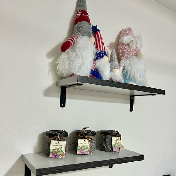 2 set plans wall shelves/kitchen/display shelf 16in x 6in x 0.75in/Gray/ - Picture 3 of 5